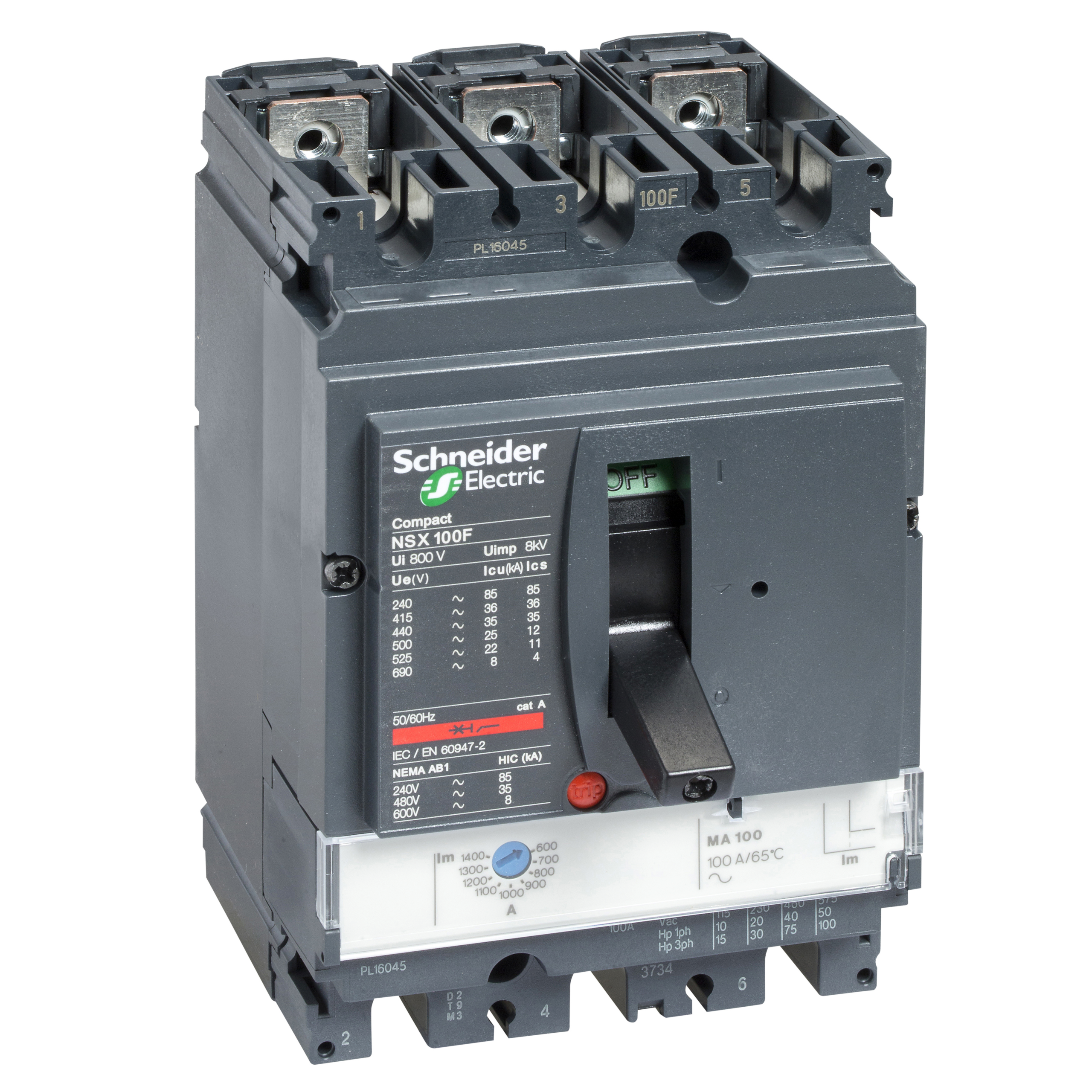 INTERRUPTOR LV429762 NSX100H+MA25 100KA 220-240V