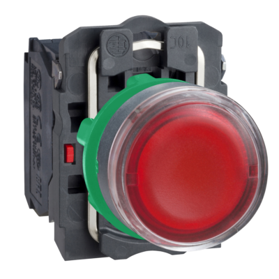 PULSADOR XB5AW34B5 LED ROJO 24VAC-DC