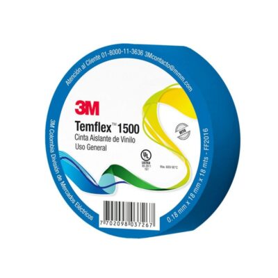 CINTA TEMFLEX 1500 XX100024999 18mmX18m AZUL 3M