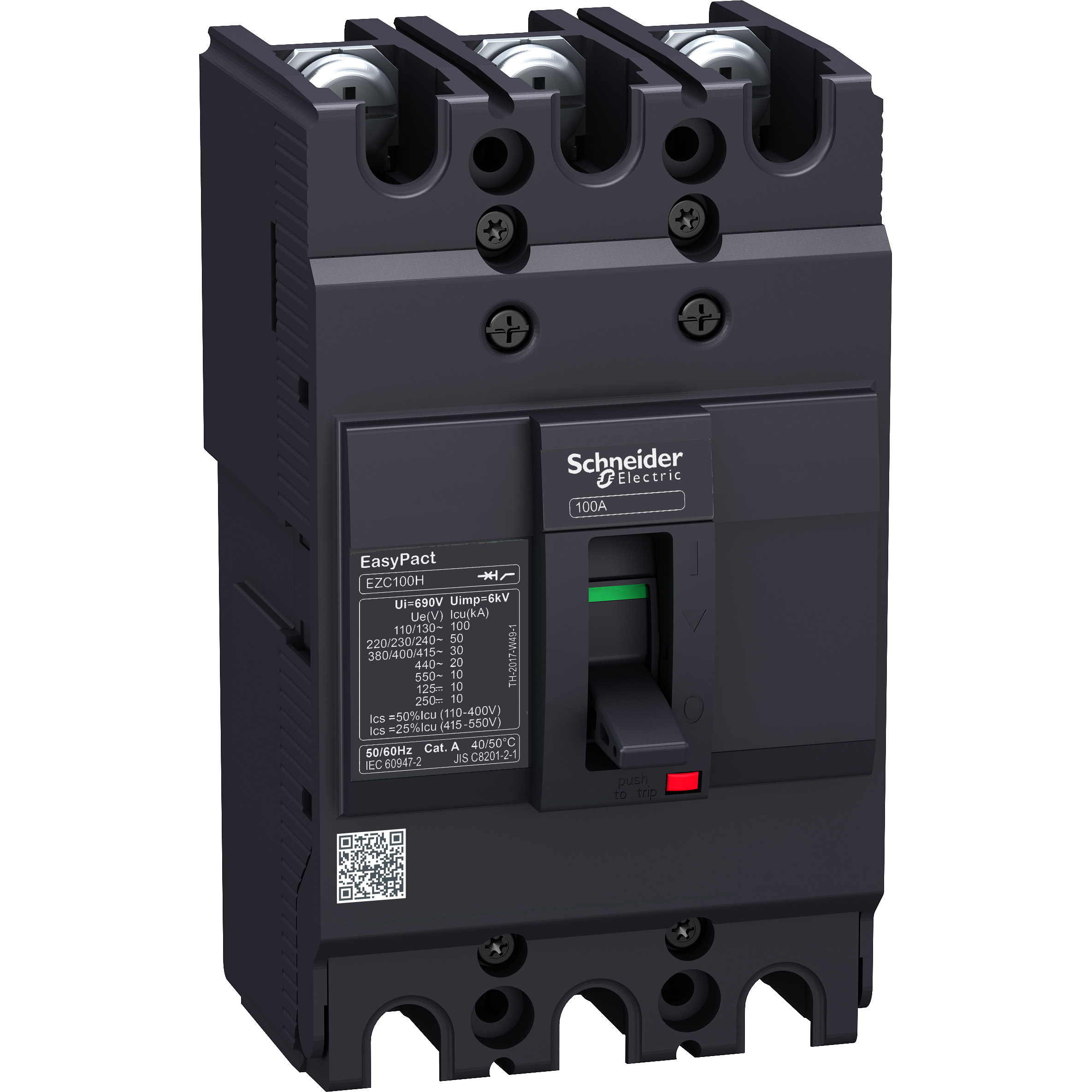 INTERRUPTOR EZC100N3100 100A 25KA PP SCHNEIDER