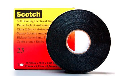 CINTA SCOTCH 23 LE000090056 18mmX9.1m NEGRO 3M
